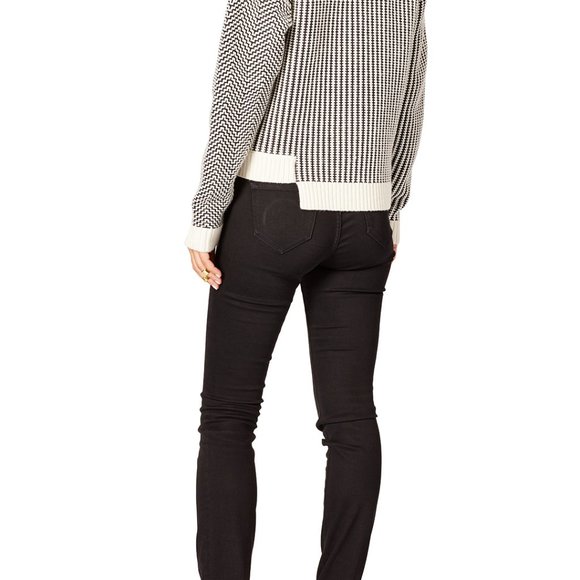 Opening Ceremony Black and White Crew Neck Sweater - Picture 2 of 8